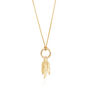 Gold Vermeil Or Sterling Silver Seed Pod Charm Necklace, thumbnail 3 of 5