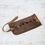 Personalised Handmade Buffalo Leather Cable Organiser, thumbnail 4 of 9