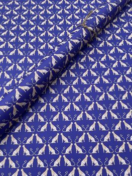 Royal Blue Cheetah Wrapping Paper, 3 of 11