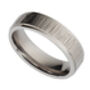 Personalised Titanium Men's Ring With Hammered Detail, thumbnail 1 of 5