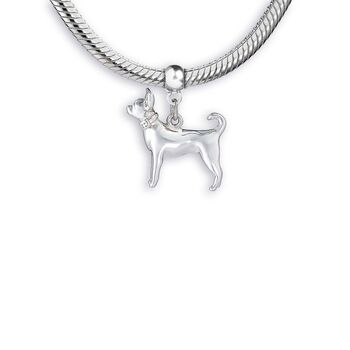 Chihuahua Sterling Silver Charm, 5 of 10