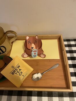 Handmade Pop Up 3D Daddy Bear Father's Day Card, 2 of 3