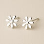 Sterling Silver Daisy Stud Earrings, thumbnail 1 of 8
