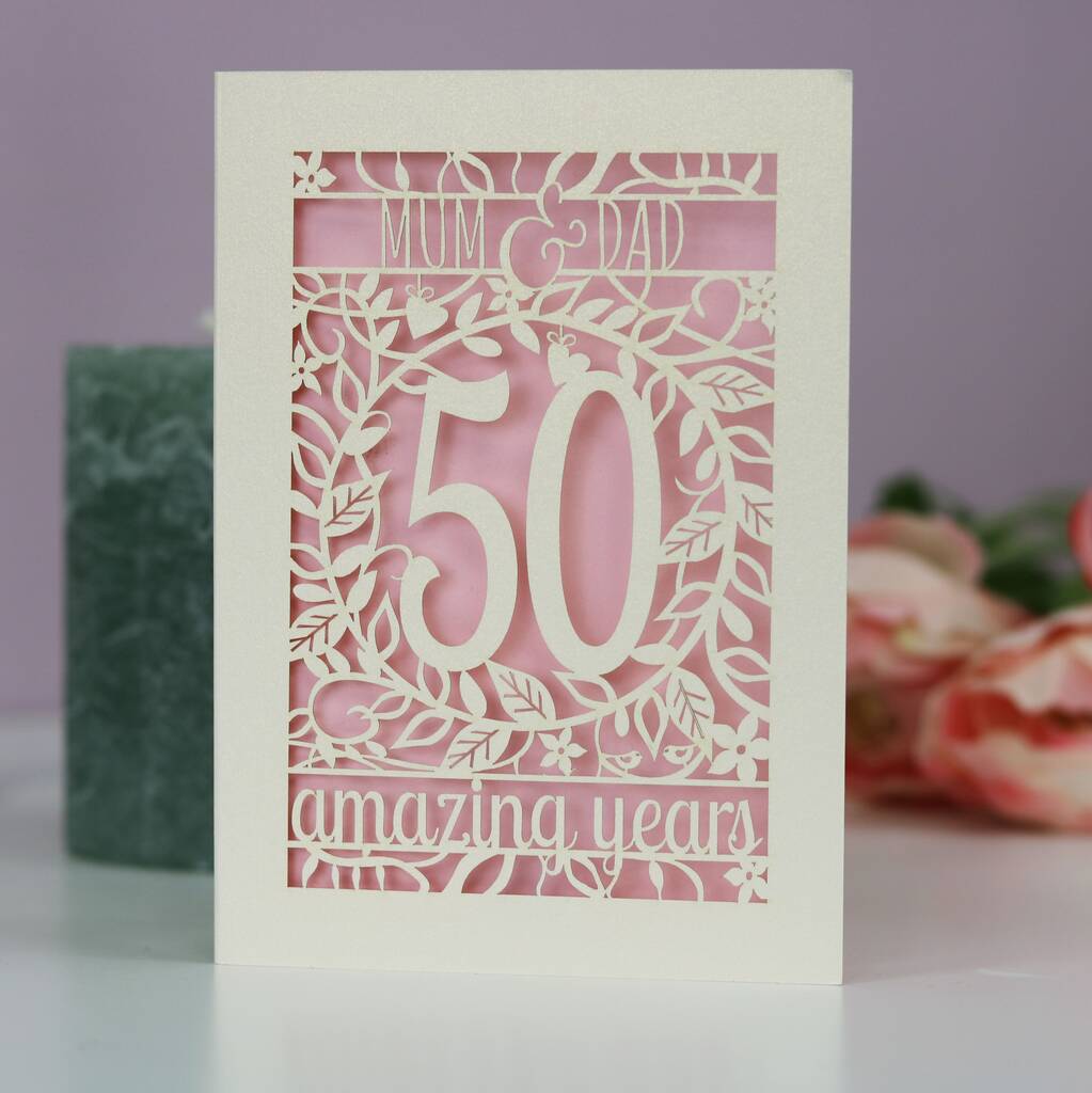 Personalised Papercut Flower Anniversary Card, 1 of 9