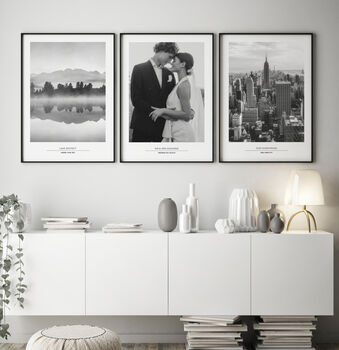 Use Your Own Wedding Photos Set Personalised Prints, 7 of 12