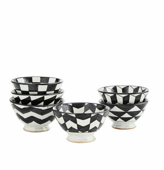 Black And White Chequered Bowl, 2 of 2