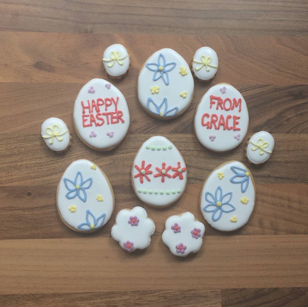 Decorated Easter Egg Cookie Tin By Biscuit Village