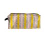 Pink And Yellow Candy Stripe Pouch, thumbnail 1 of 4