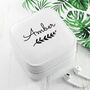 Personalised Wreath White Travel Jewellery Case, thumbnail 2 of 10