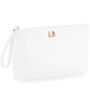 Personalised Monogram Faux Leather Flat Pouch, thumbnail 8 of 9