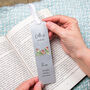 Birth Flower Personalised Water Colour Bookmark, thumbnail 4 of 12