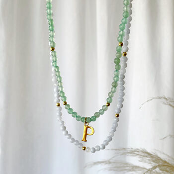 Personalised Layered Gemstone Bead Necklace, 6 of 10