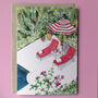 Poolside Greeting Card, thumbnail 2 of 2