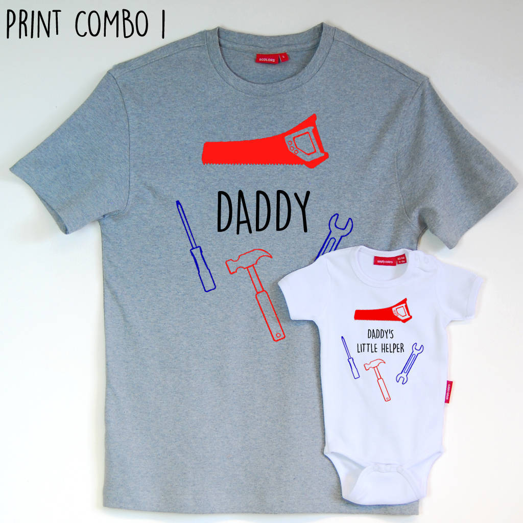 Daddy's Little Helper T Shirt Set, 1 of 9