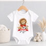 Personalised Lion First World Cup Baby Outfit, thumbnail 1 of 9