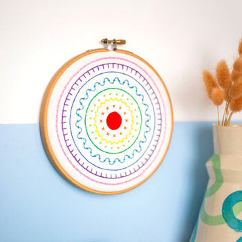 Rainbow Sampler Embroidery Kit, 2 of 8