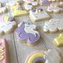 Rainbows And Unicorns Iced Biscuits, thumbnail 2 of 4