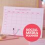 Pink Grid Social Media Weekly A4 Planner Pad, thumbnail 1 of 8