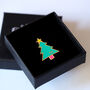 Christmas Tree Enamel Pin, thumbnail 6 of 12