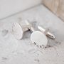 Personalised Name Disc Cufflinks, thumbnail 1 of 4