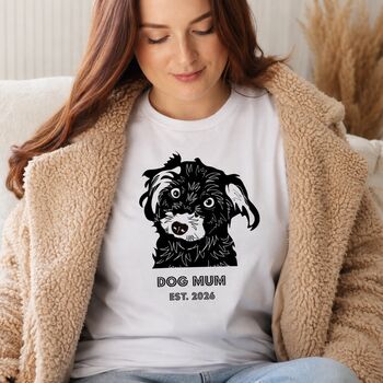 Personalised Dog Mum T Shirt, 3 of 12