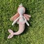 Linen Mermaid Princess With Pink Hair, thumbnail 1 of 8