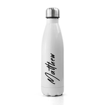 Personalised White Water Bottle, 4 of 8