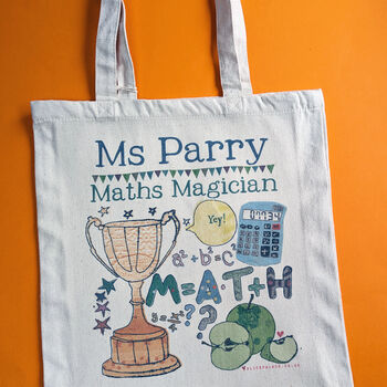 Personalised Maths Teacher Bag, 4 of 4