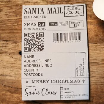 Personalised 4x6 Christmas Postage Labels – Pack Of 10, 2 of 3
