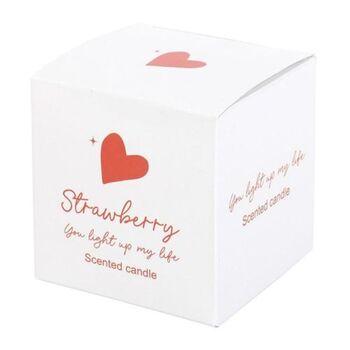 You Light Up My Life Strawberry Scented Candle, 3 of 5