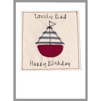Personalised Sailing Boat Birthday Card For Any Age, 2 of 12