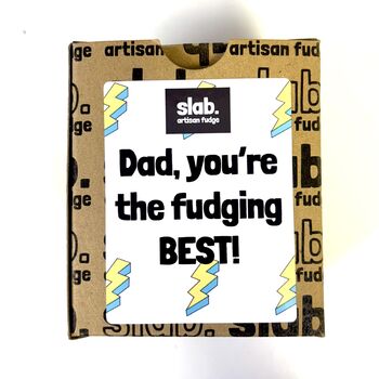 Father's Day Three Fudge Slab Gift Box Vegan, 4 of 4
