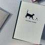 Hand Printed Birthday Card With Cat Illustration, thumbnail 3 of 3