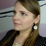 Jupiter Planet Hoop Earrings, thumbnail 4 of 4