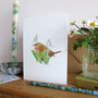 Wren And Snowdrops Greetings Card, thumbnail 3 of 6