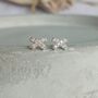 Silver Cz Kiss Earrings, Love Kisses Birthday Wishes, thumbnail 2 of 5
