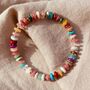 New Rainbow Agate Bead Bracelet, thumbnail 5 of 5