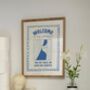 Funny Bathroom Cat Print, thumbnail 2 of 4