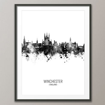 Winchester Skyline Portrait Print And Box Canvas, 4 of 5