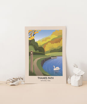 Thames Path National Trail Travel Poster, 2 of 8