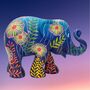 'Water Flowers' Hand Painted Limited 10cm Elephant, thumbnail 4 of 12