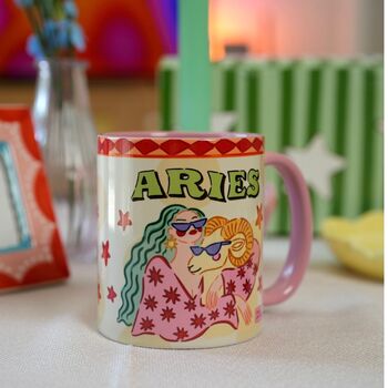 Aries Zodiac Mug – Star Sign Birthday Gift, 4 of 7
