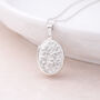 Personalised Sterling Silver Forget Me Not Flower Photo Locket Necklace, thumbnail 2 of 11