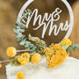 Personalised Dried Flower Acrylic Wedding Cake Topper, thumbnail 6 of 12