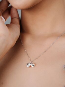 Sterling Silver 925 Lily Of The Valley Pendant Necklace, 10 of 12
