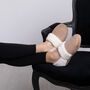 Snug Toes Women's Heated Slippers Brown, thumbnail 3 of 7