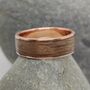 Copper And European Walnut Inlay Ring, thumbnail 3 of 6