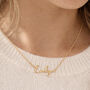 Personalised Name Necklace, Cursive Script In Gold Or Sterling Silver, thumbnail 1 of 11