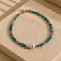 Baroque Pearl And Precious Stone Necklace, thumbnail 2 of 3