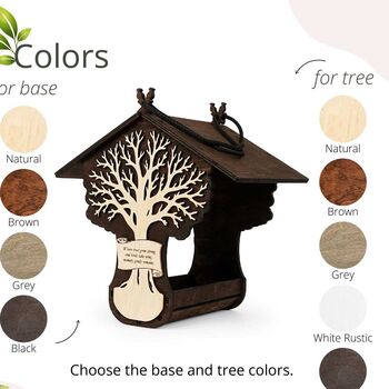 Memorial Bird Feeder For Loved One, 6 of 12